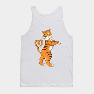 Tiger with Heart Tank Top